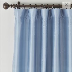 Ballard Designs Dupioni Silk Curtains (2 panels) Cornflower Blue (50 x 108)
